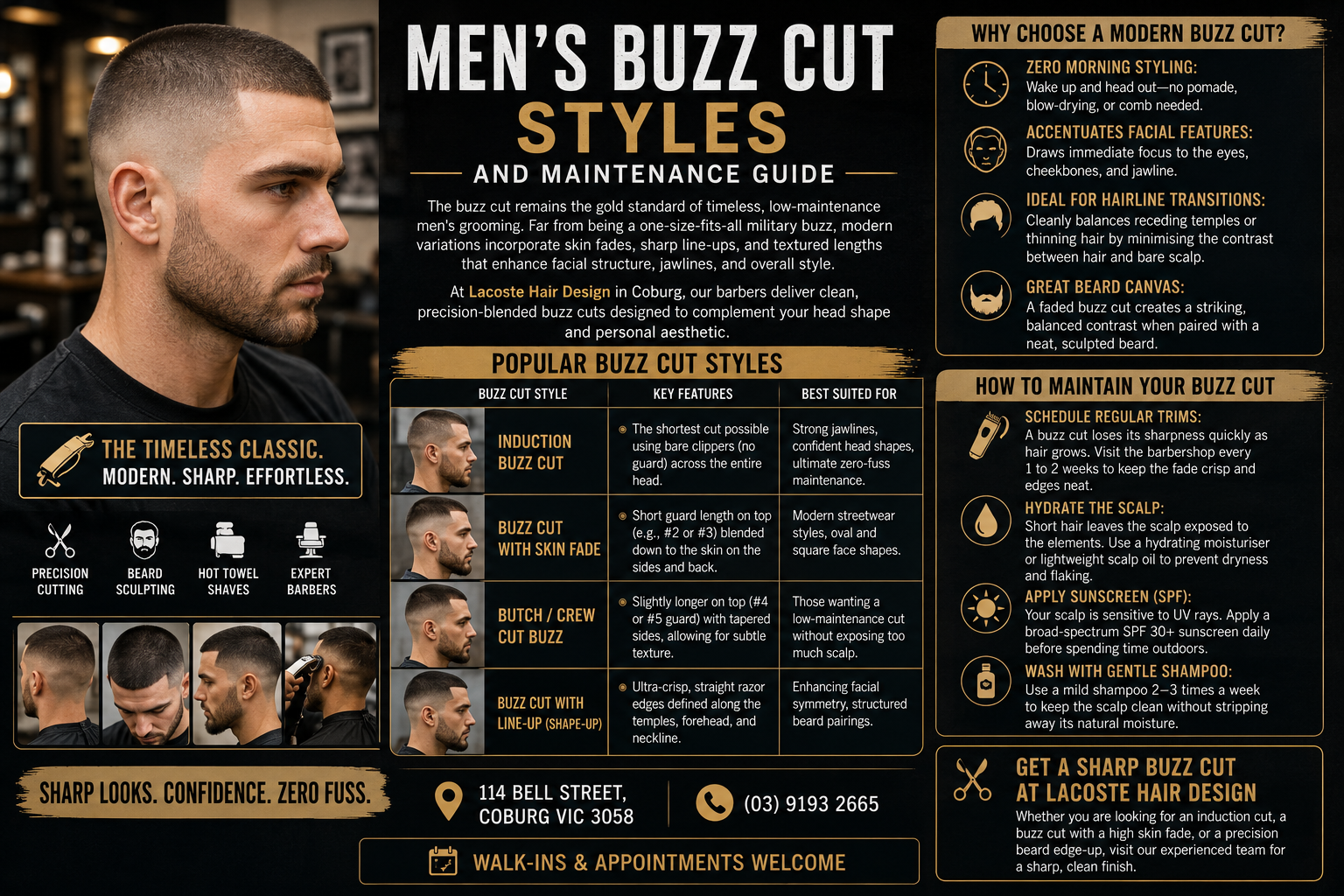 Men’s Buzz Cut Styles and Maintenance Guide