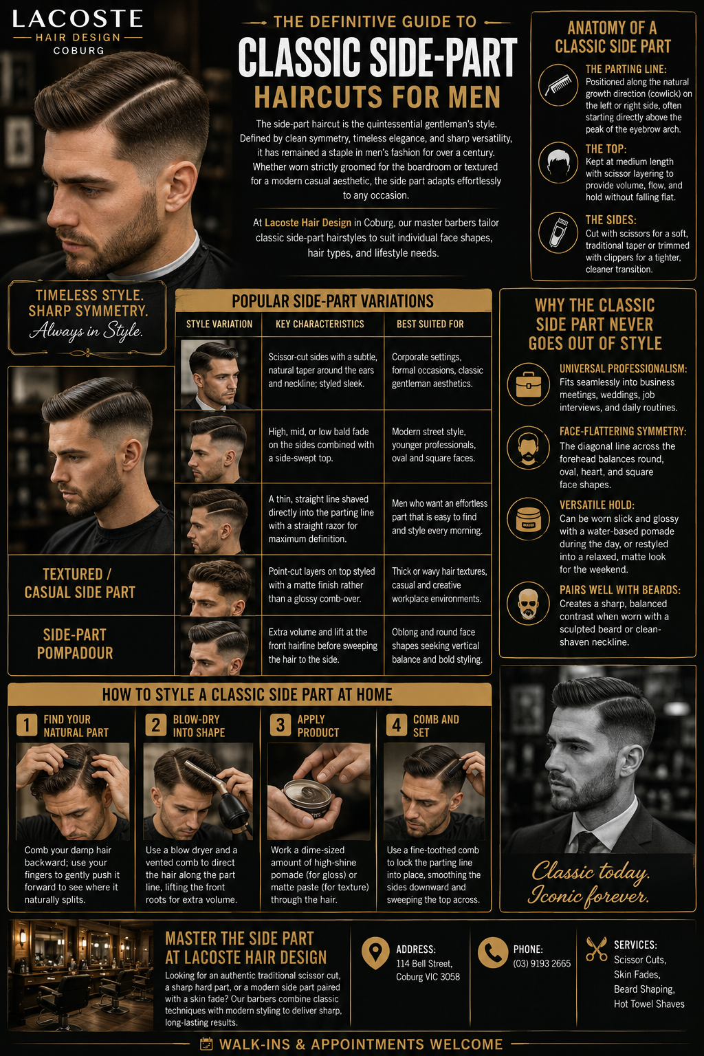 The Definitive Guide to Classic Side-Part Haircuts for Men